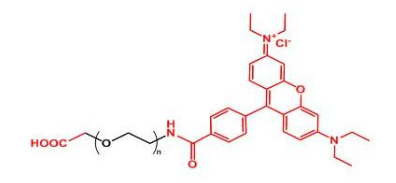 罗丹明聚乙二醇羧基 Rhodamine-PEG-COOH