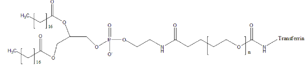 二棕榈酰磷脂酰乙醇胺-聚乙二醇2000转铁蛋白，DSPE-PEG2000-Transferrin;DSPE-PEG2000-TF