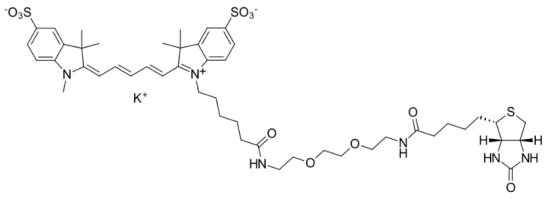 Sulfo-Cyanine5-PEG3-Biotin