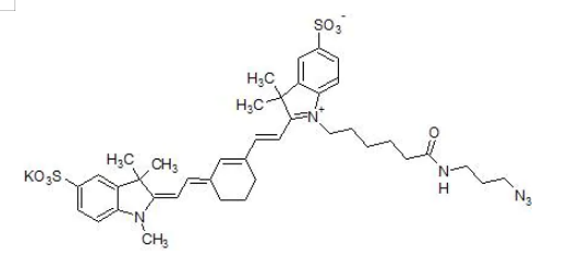 Sulfo-Cyanine7 azide，CAS号：2382994-65-0，磺酸化CY7叠氮