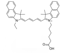 Cyanine5.5 Carboxylic acids，CAS号：1144107-80-1，Cy5.5 菁染料羧基