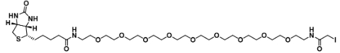 Biotin-PEG9-iodoacetamide