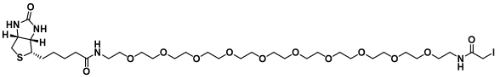 Biotin-PEG10-iodoacetamide