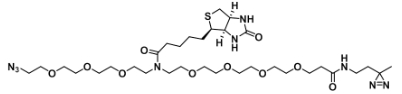 N-(Azido-PEG3)-N-Biotin-PEG4-CO-NH-Diazirine